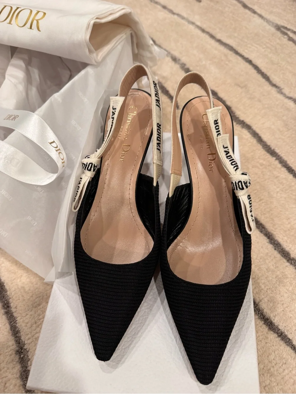 💯 % Authentic Women Dior J'adior Technical Slingback Pump- full set - Picture 7 of 15